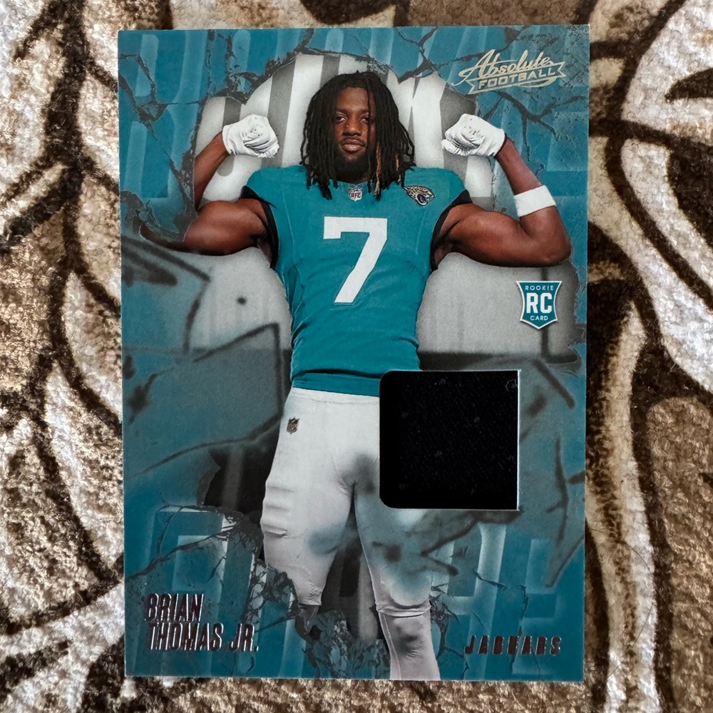 Brian Thomas Jr. Rookie patch card